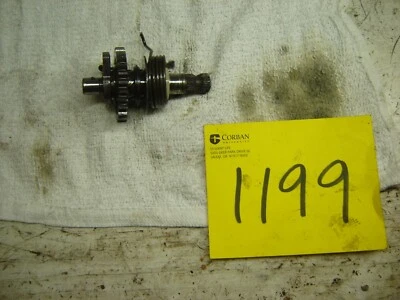 YAMAHA MX100F MX 100F EJE DE ARRANQUE, ENGRANAJE Y RESORTE OEM 1979 1980 Foto 1 de 2