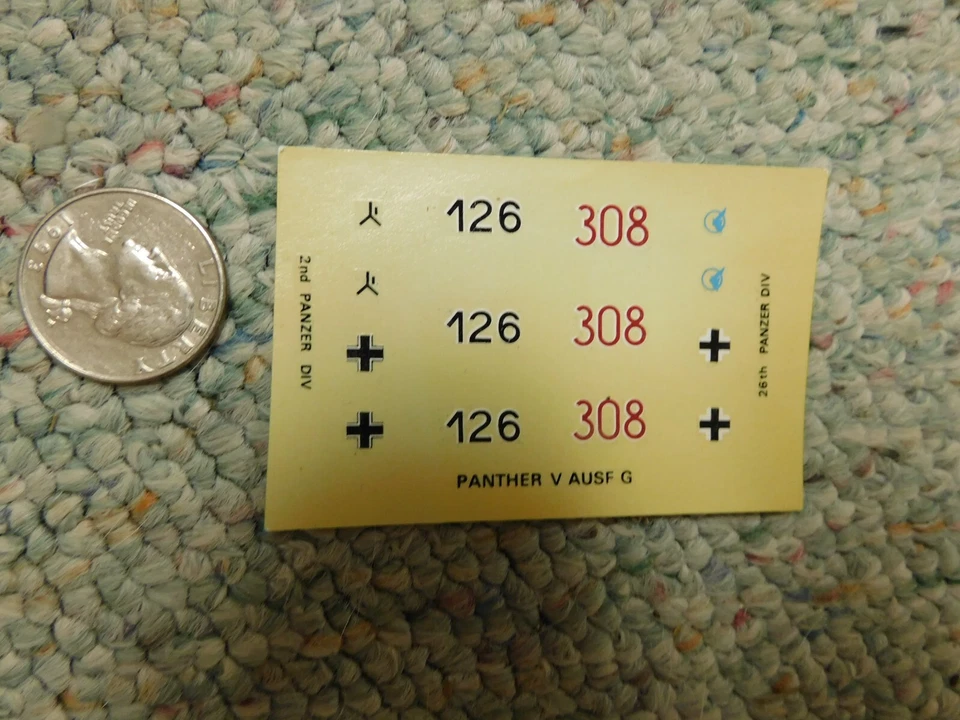 Matchbox decals 1/76 Panther V Ausf. G XX43 - Image 1 of 1