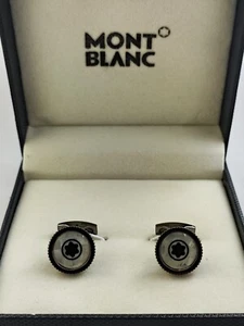 Luxury Montblanc Men's Star Edition Black Color Cufflinks Set - Free Shipping - Picture 1 of 5