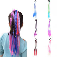 Braid Hair Rubber Band Tie Ponytail Girls' Colorful Wigs Elastic Hair Rope