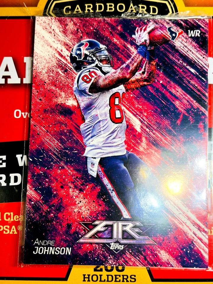 2014 Topps Fire Football Card #15 Andre Johnson V282 TEXANS NFL CARDS - Image 1 of 2
