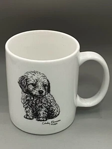 Cindy Farmer Sweet Puppy Dog Mug Goldendoodle Retriever 1985 - Picture 1 of 3