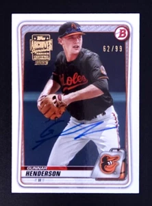 Gunnar Henderson 2023 Topps Archives Signature Series On Card Auto /99 Bowman - Picture 1 of 2