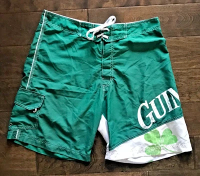 Bañador Guiness Beer Lucky Shamrock para hombre ☘️ Logo verde blanco Foto 1 de 4