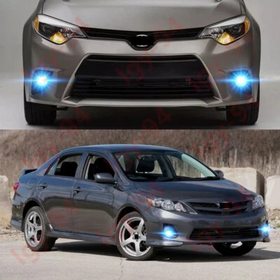 For Toyota Corolla 2009-2016 - 2PC 8000K Ice Blue LED Fog Light Lamp Bulbs GJ - Image 1 of 4