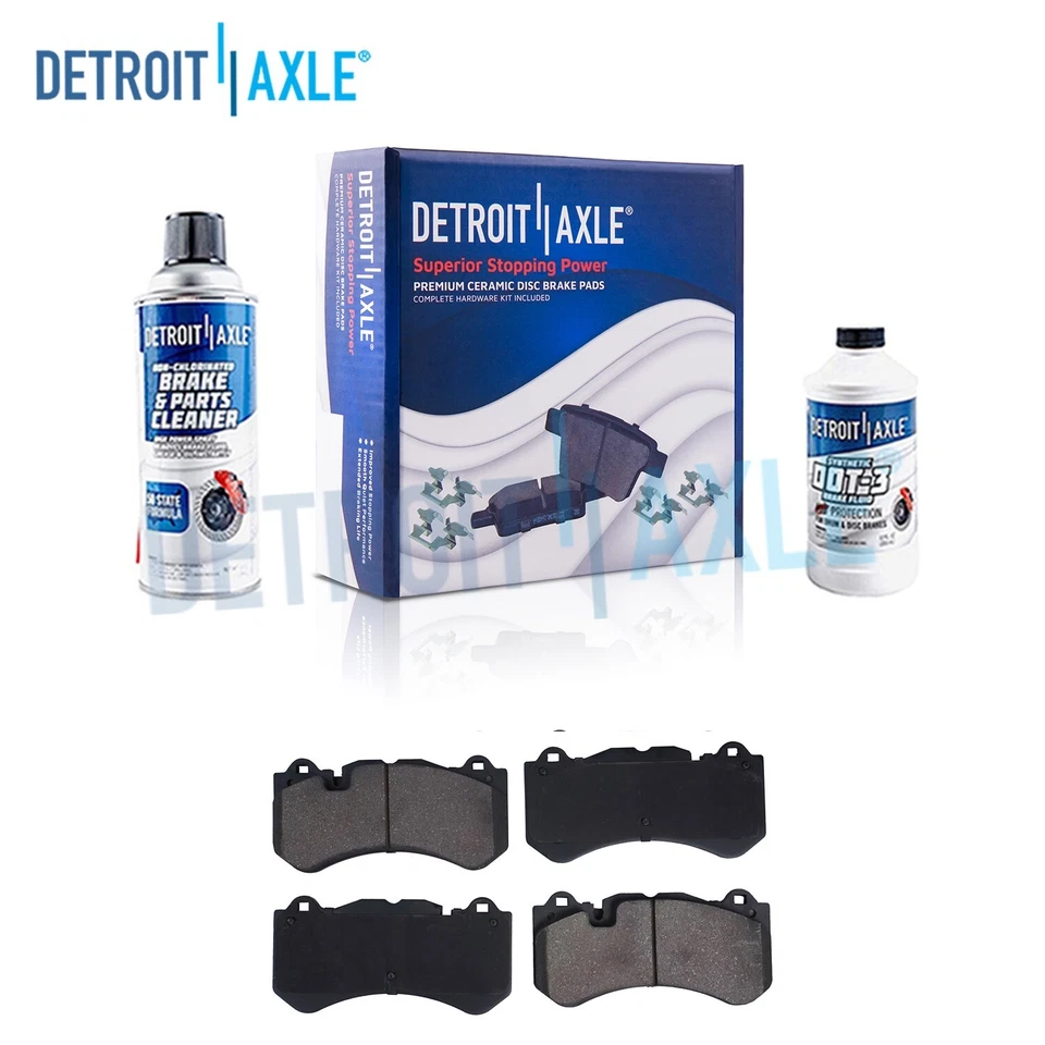 Front Ceramic Brake Pads + Hardware for 2007 2008 - 2010 Mercedes-Benz CLS63 AMG - Image 1 of 4