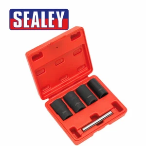 Sealey SX201 Set rimozione dadi ruota di bloccaggio 17, 19, 21, 22 mm 1/2 IN SQ Drive - Foto 1 di 3