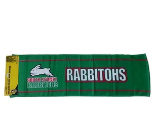 NRL South Sydney Rabbitohs Bar Towel Mat Runner Gym Velour Team Rugby League - Picture 1 of 3