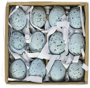 Creative Co-Op HD4474 Blue Speckled Ceramic Robin Eggs - Picture 1 of 7