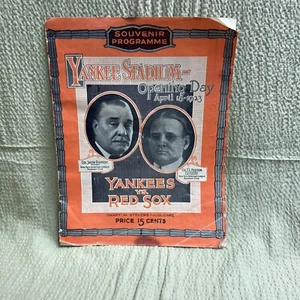 Yankee Stadium Program Opening Day April 18-1923 Replicate - Picture 1 of 6