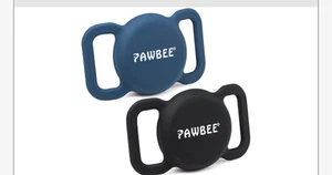 New PAWBEE Airtag Dog Collar Holder - 2 Pack Navy / Black Holders - Picture 1 of 1