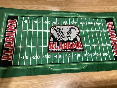 Винтажное малиновое полотенце University Of Alabama Tide 55 дюймов L x 27 дюймов с логотипом красно-белое б/у в отличном состоянии - Изображение 1 из 4