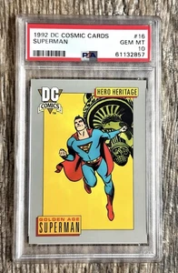 PSA 10 GEM LOW POP RAREST | 1992 DC COMICS SUPERMAN GOLDEN AGE COSMIC HERO #16 - Picture 1 of 2