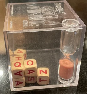 VNTG Scrabble Brand GOT A MINUTE Game Lucite Selchow & Righter Co. 1973 Germany - Picture 1 of 6