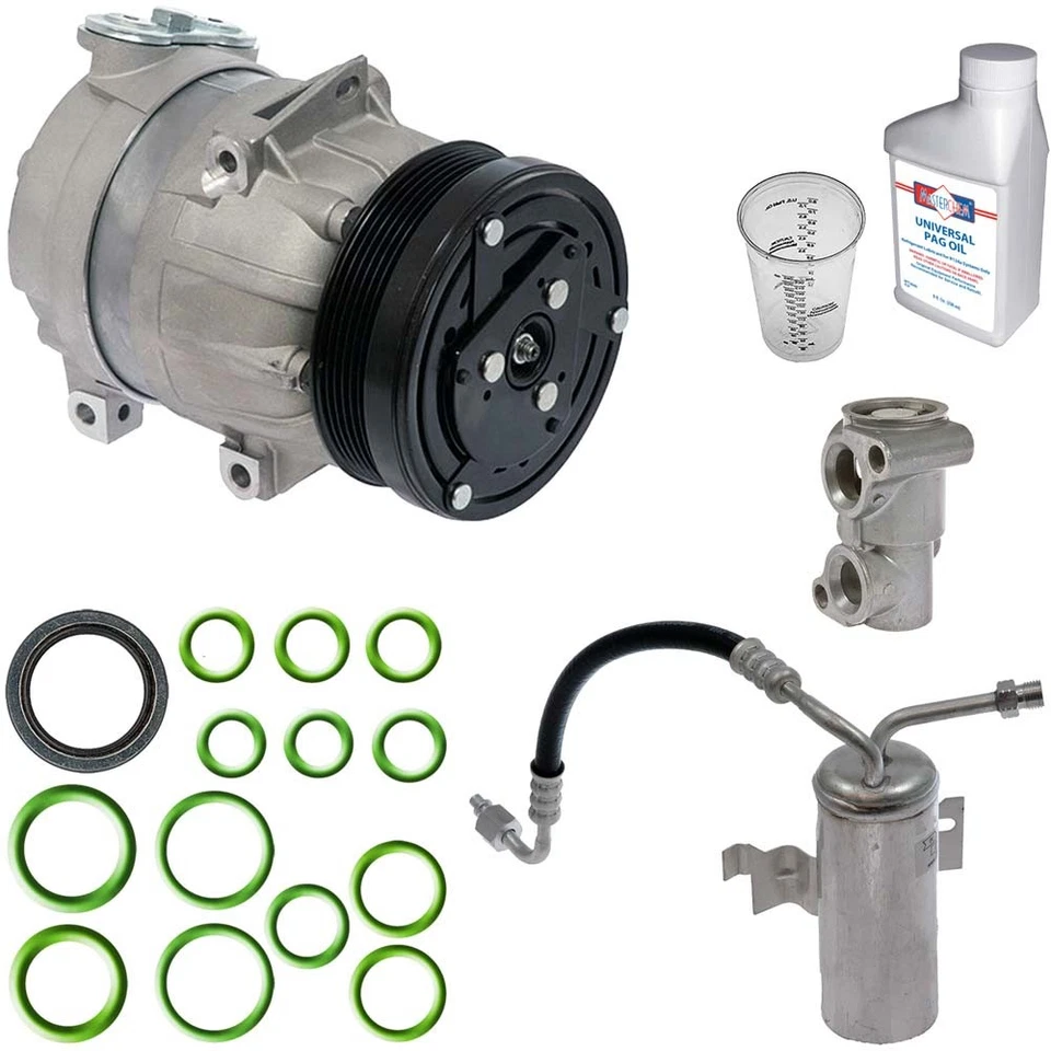 Compresor de CA Omega con kit de reparación de aire acondicionado para Saturn SC1 SC2 SL SW1 SW2 SL1 SL2 Foto 1 de 1