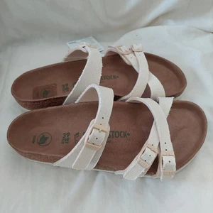 Birkenstock Franca Rivel Vegan Eggsheshell size 8 women Adjustable Slide Sandal - Picture 1 of 4