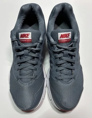 Nike Downshifter 6 Men’s Size 9 Grey & Red Running Shoes 684652-402 - Image 1 of 4