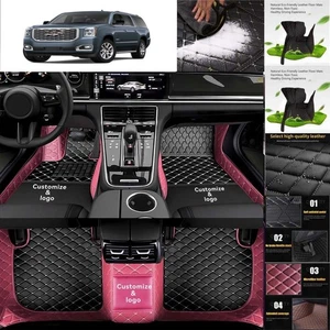 For GMC Canyon Car Floor Mats Waterproof Auto Custom Liner Carpets PU Leather - Imagen 1 de 28