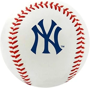 Logotipo del equipo de béisbol Rawlings MLB New York Yankees, blanco, 1 - Imagen 1 de 6