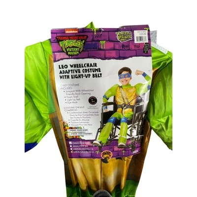 Disfraz Tortugas Ninja Adolescentes Mutantes Niño Grande Leo Silla de Ruedas Adaptable Nuevo con Etiquetas Foto 1 de 4