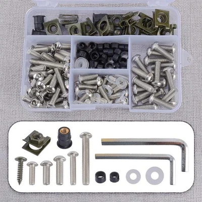 Kit de arandela de tornillo de carrocería de carenado apto para Kawasaki Ninja ZX6R ZX7R ZX9R ZX10R Foto 1 de 4