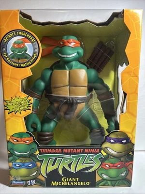 Playmates Teenage Mutant Ninja Turtles Giant Michelangelo 12in Tall - Image 1 of 4