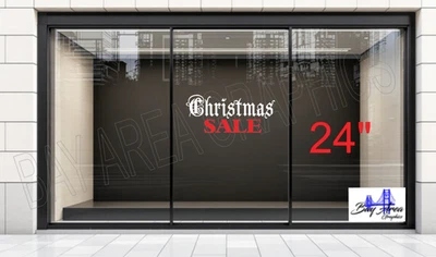 Christmas SALE Vinyl Decal Sign | Durable Outdoor Window Sticker Waterproof - Image 1 of 4