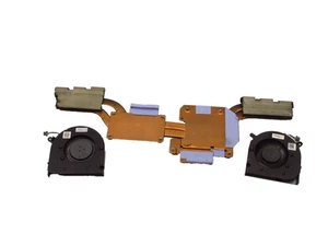 Dell G3 15 3590 15.6" Genuine CPU Cooling Fans w/Heatsink 160GM 4NYWG H4H37 - Picture 1 of 4