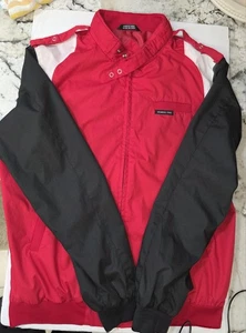 Vintage Members Only Jacket Iconic Racer Rare Tricolor Red Black White Sz XL - Picture 1 of 8