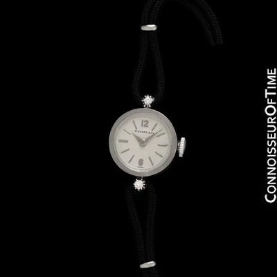 1950's TIFFANY & CO. Ladies Vintage 14K White Gold & Diamond Watch - Mint - Image 1 of 4