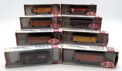 Con-Cor N Scale Assorted Freight Cars [8] EX/Box - Image 1 of 4