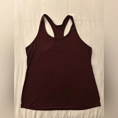 Old Navy Active Women's Maroon Go Dry Racerback Tank Size Large Gym Workout - Image 1 of 4