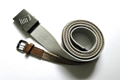 2 Damen Gürtel * für 100 cm Bauchumfang * nougat + hellgrau * #8 - Bild 1 von 3