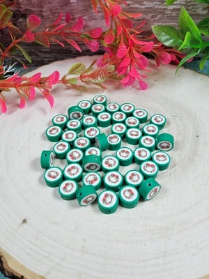 200 piezas Arcilla Polimérica Fimo Espaciador Heishi Corona de Navidad Cuentas Suministros Hágalo Usted Mismo Foto 1 de 3