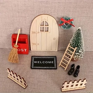 🎄 10-tlg. Wichteltür Set – Mini Deko Wichtel Tür Zubehör Weihnachten Dekoration - Bild 1 von 4