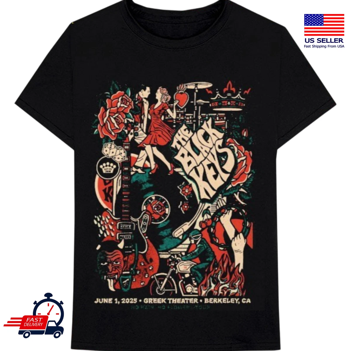 新品未使用　THE BLACK KEYS TOUR Tシャツ　サイズXL the black keys shirt products for sale | eBay