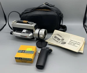 Vintage Elmo 106 Super 8 Cine Film Camera W/ Bundle As Is. No Battery For Parts - Picture 1 of 13