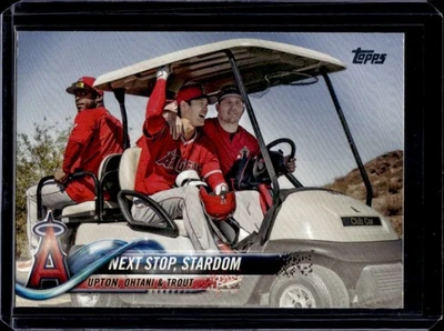 2018 Topps обновление Next Stop Stardom Upton Shohei Ohtani RC Mike Trout #US158 - Изображение 1 из 2