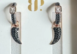 Bomb Party Untamed Earrings - ER97852 Sharp Edge Affair On RG Plating - Picture 1 of 4