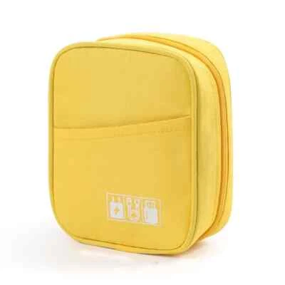 Bolsa de cable de viaje Oxford multicapa color sólido cargador cable de datos bolsa USB órgano Foto 1 de 4