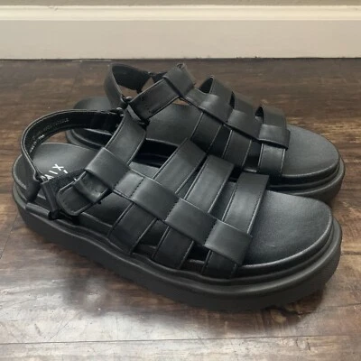 Mix No. 6 sandalias negras talla: 10 Foto 1 de 4