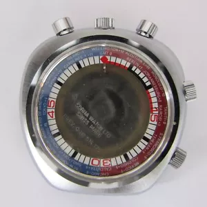 SORNA BULLHEAD WORLDTIME chronographe case with stem. NEW OLD STOCK swiss made - Picture 1 of 7