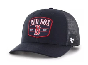 Boston Red Sox Hombre Sombrero 47 Marca Escuadrón Ajustable Trucker Sombrero Negro Talla: OSFA - Imagen 1 de 6