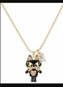 $32 Betsey Johnson Minis Cat Pendant  Ab 504 - Picture 1 of 4