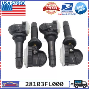 Set of (4) NEW TPMS Tire Pressure Sensor For Subaru Impreza Crosstrek 28103FL000 - Picture 1 of 16