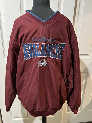 Colorado Avalanche Hockey Pull Over Shell Jacket Men’s Size Medium Cover