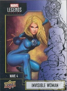 2021 Marvel Legends Series Wave 4 Trading Card 47 Invisible Woman FOIL Gamestop! - Picture 1 of 1