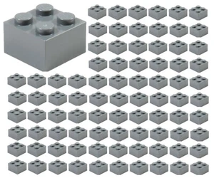 ☀️100x NUEVO LEGO 2x2 GRIS AZULADO OSCURO Ladrillos (ID 3003) Piezas a granel Starwars  - Imagen 1 de 2