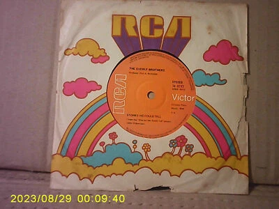 (401) Singapore 7" SP ~THE EVERLY BROTHERS "Ridin' High / Stories We Could Tell" - Image 1 of 2