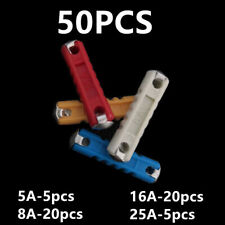 50Pcs High Quality 5A 8A16A 25A White, Orange, Red, Blue Continental Car Fuse